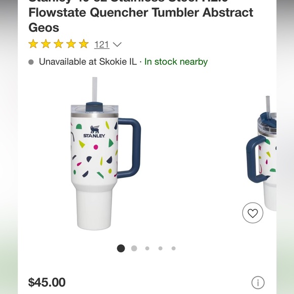 Brand new abstract Stanley 40 oz tumbler - Picture 3 of 5